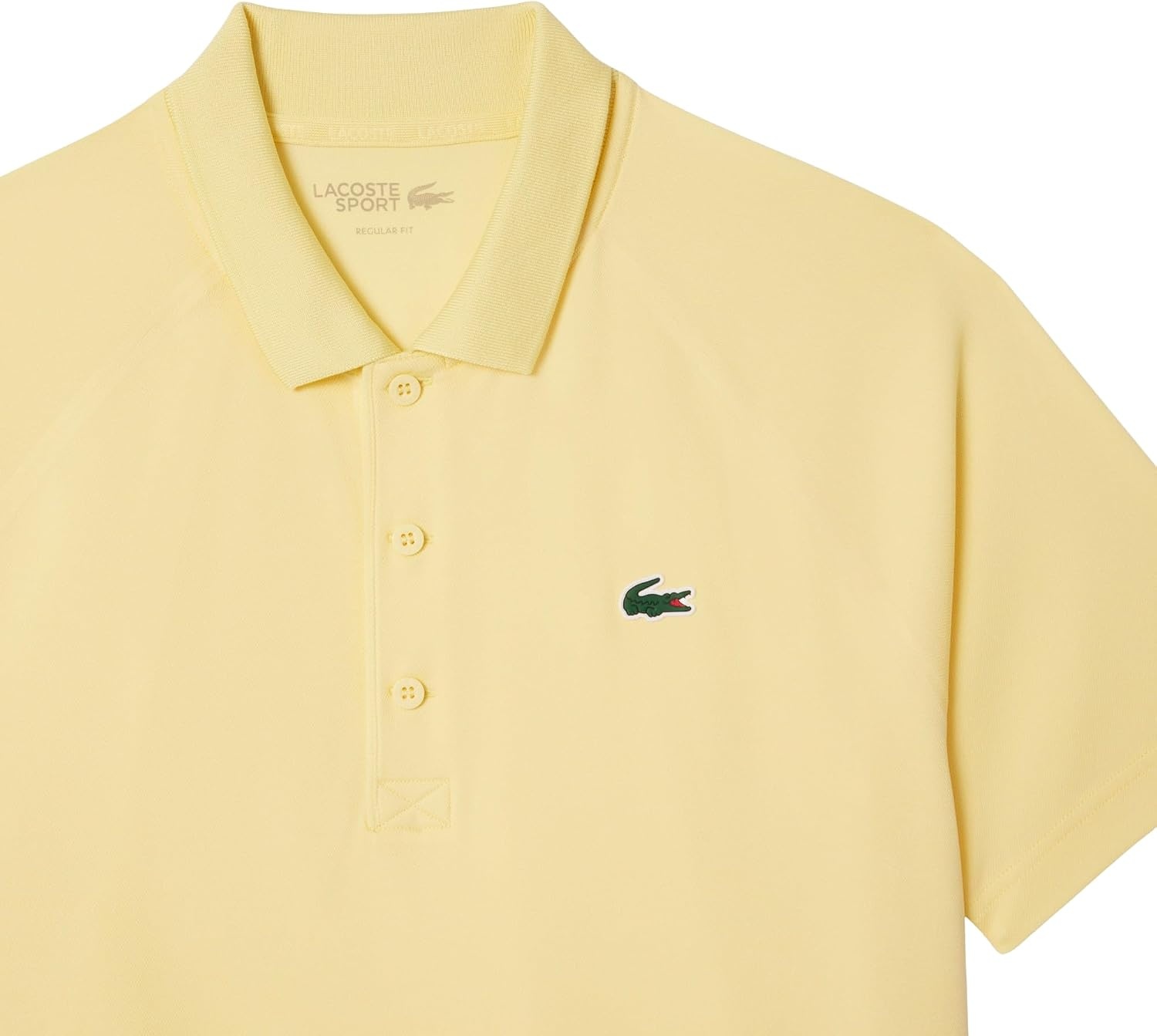 image:imageLacoste Mens Regular Fit UV Protect Golf Polo ShirtYellow