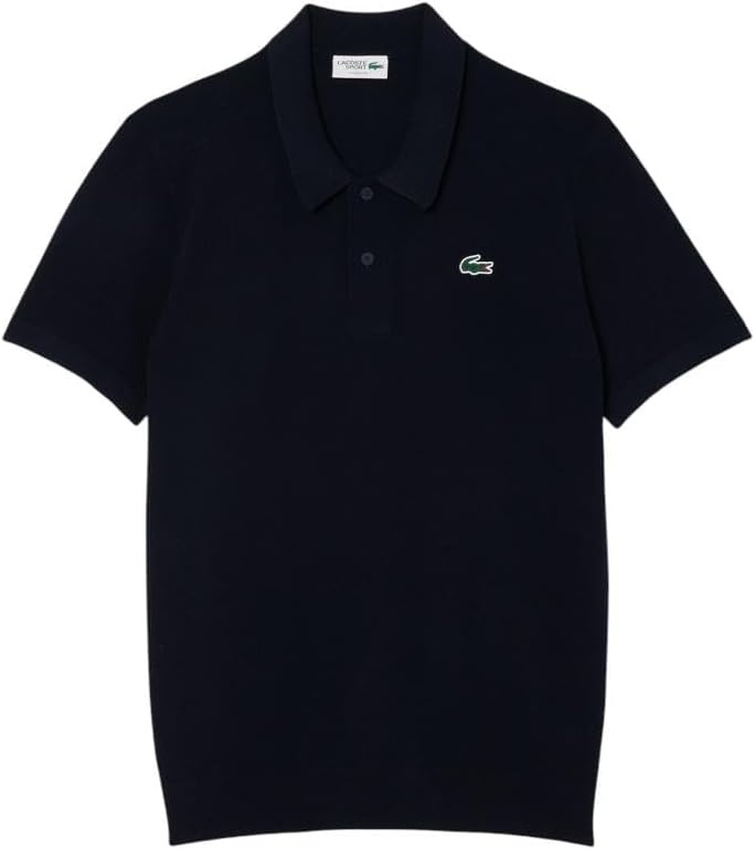 image:imageLacoste Mens Short Sleeved Polo Collar Golf SweaterNavy Blue