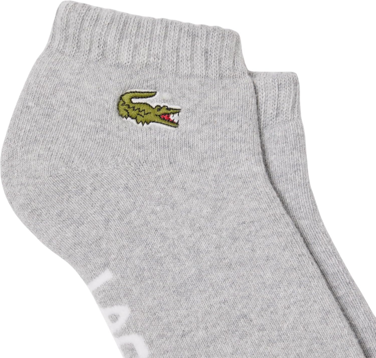 image:imageLacoste Mens Sport 2pack Sport SocksGrey Chine