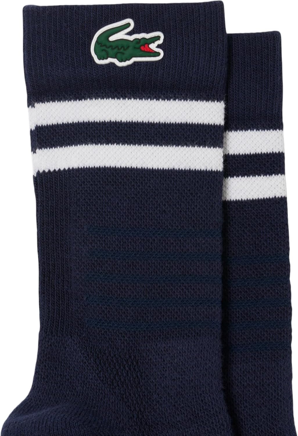 image:imageLacoste Mens Sport Breathable Cotton Sport SocksNavy Blue White