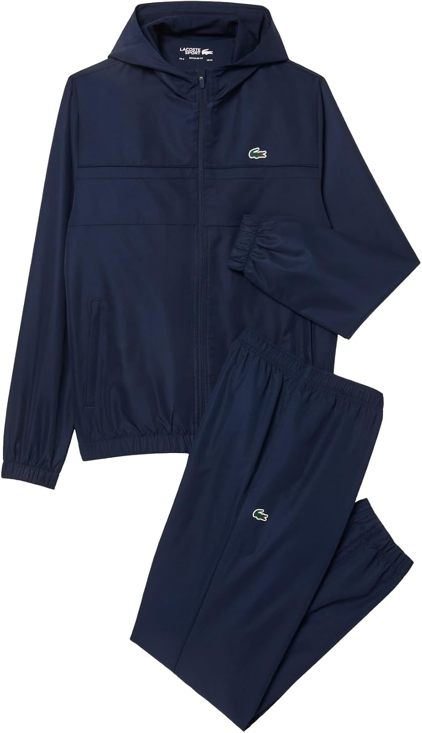 image:imageLacoste Mens Sport Diamond Taffeta Sport TracksuitNavy BlueNavy BlueNavy Blue