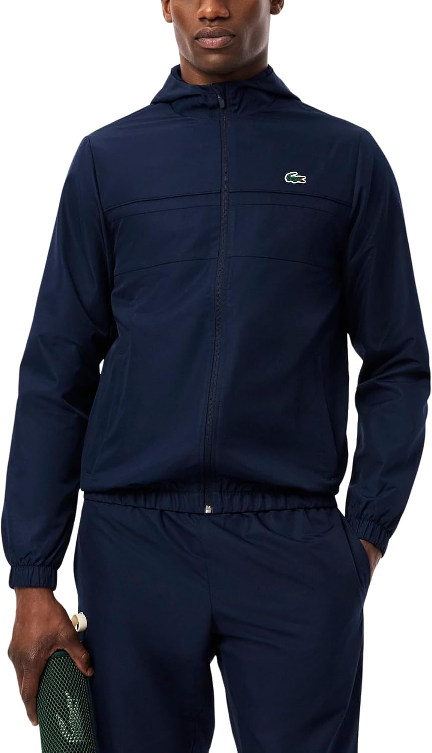 image:imageLacoste Mens Sport Diamond Taffeta Sport TracksuitNavy BlueNavy BlueNavy Blue