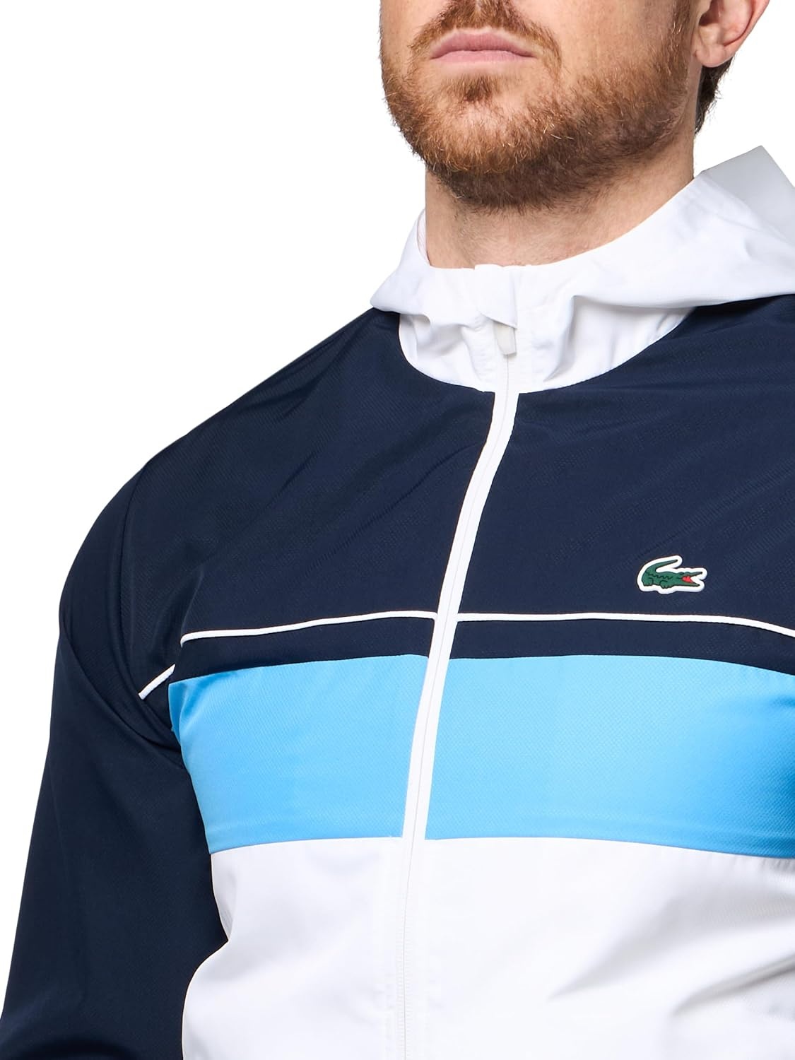 image:imageLacoste Mens Sport Diamond Taffeta Sport TracksuitNavy BlueWhiteArgentine Blue