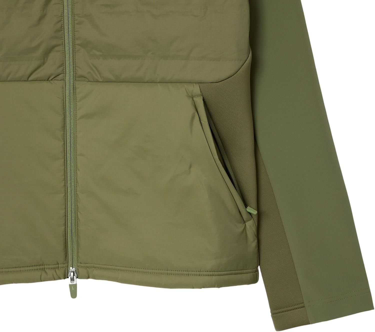image:imageLacoste Mens Sport High Neck Quilted Golf JacketKhakiKhaki