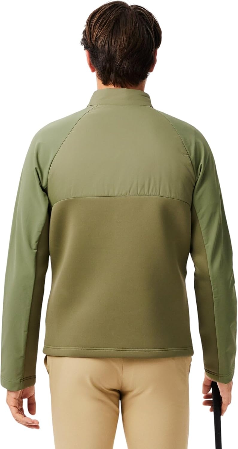 image:imageLacoste Mens Sport High Neck Quilted Golf JacketKhakiKhaki