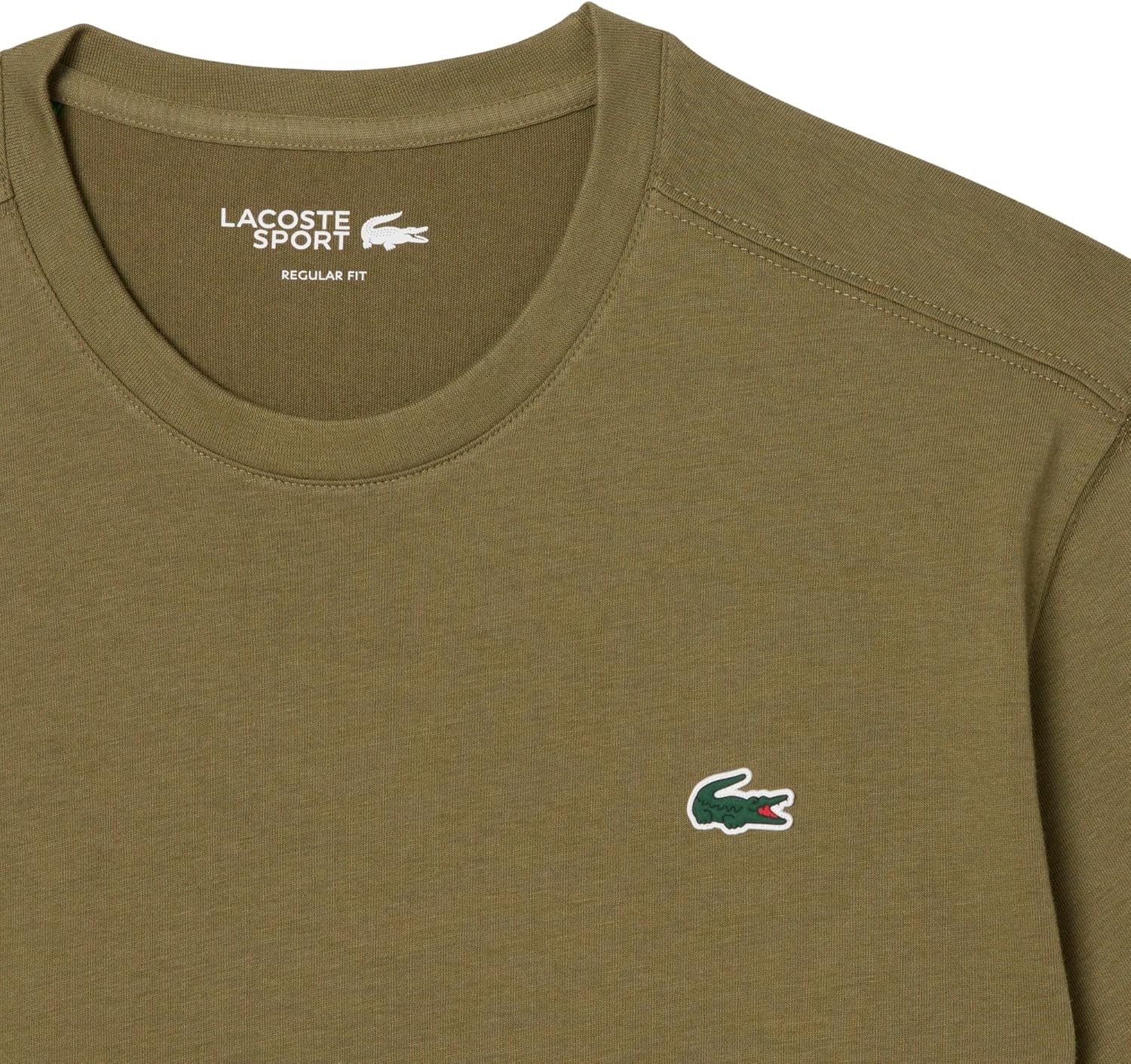 image:imageLacoste Mens Sport Ultra Dry Cotton Sport TShirtOlive