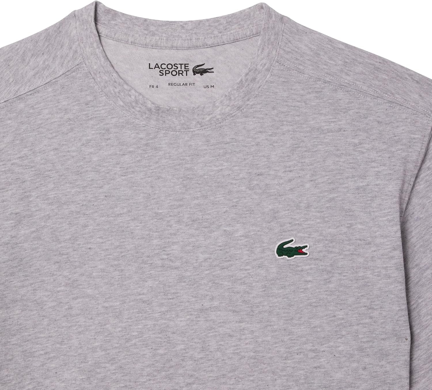 image:imageLacoste Mens Sport Ultra Dry Cotton Sport TShirtSilver Chine