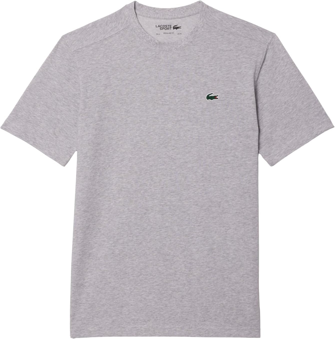 image:imageLacoste Mens Sport Ultra Dry Cotton Sport TShirtSilver Chine