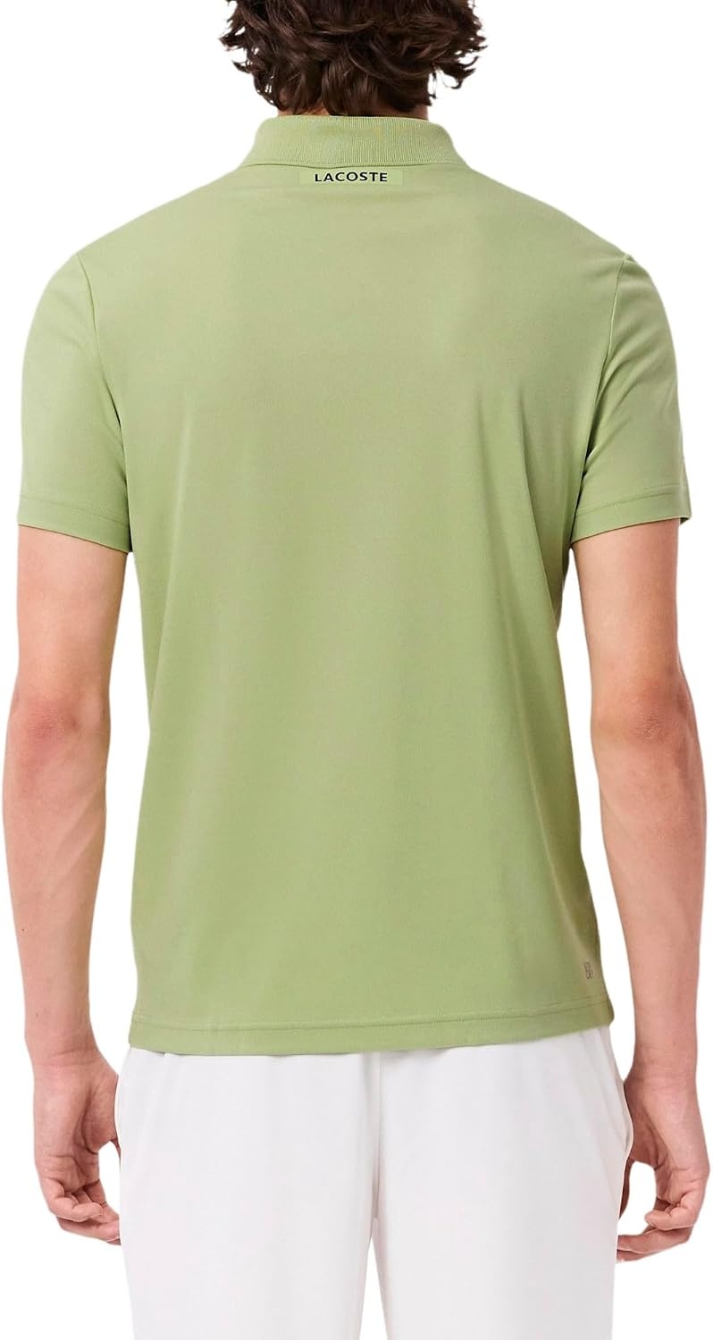 image:imageLacoste Mens Sport UltraDry Printed Slim Fit Tennis PoloBirch