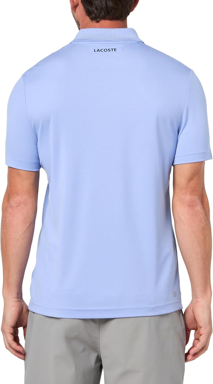 image:imageLacoste Mens Sport UltraDry Printed Slim Fit Tennis PoloDelphinium