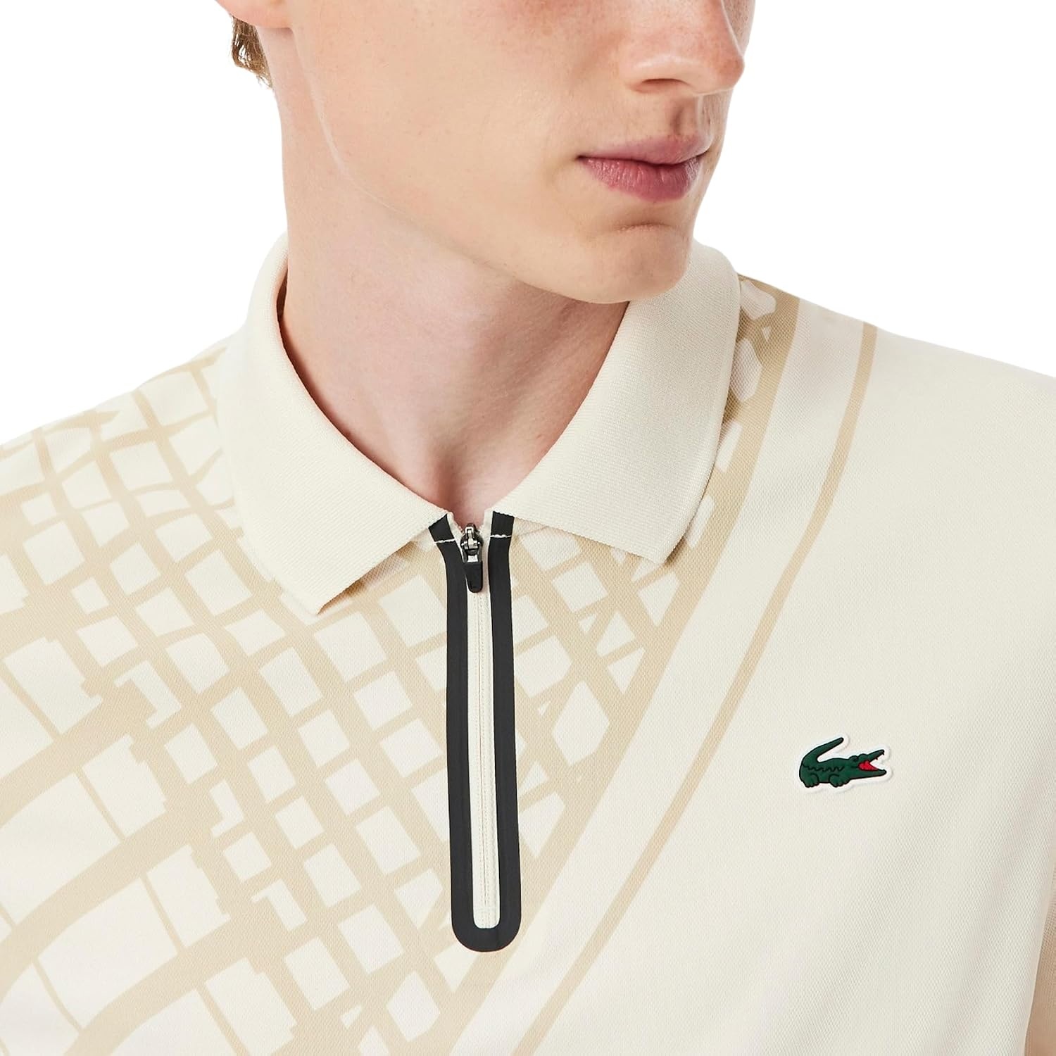 image:imageLacoste Mens Sport UltraDry Printed Slim Fit Tennis PoloLapland