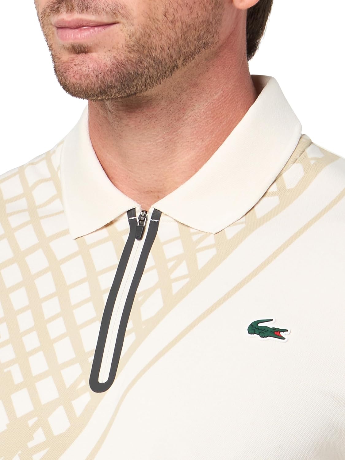 image:imageLacoste Mens Sport UltraDry Printed Slim Fit Tennis PoloLapland