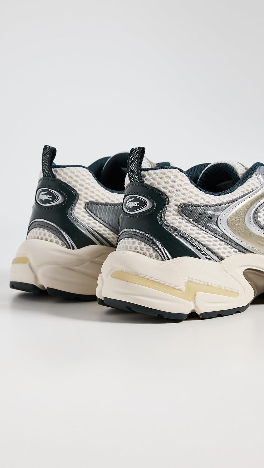 image:imageLacoste Mens Storm 96 SneakersOff WhiteDark Green