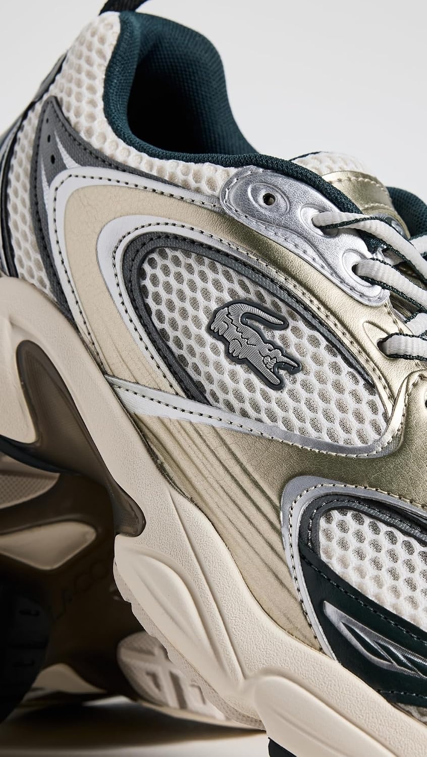 image:imageLacoste Mens Storm 96 SneakersOff WhiteDark Green