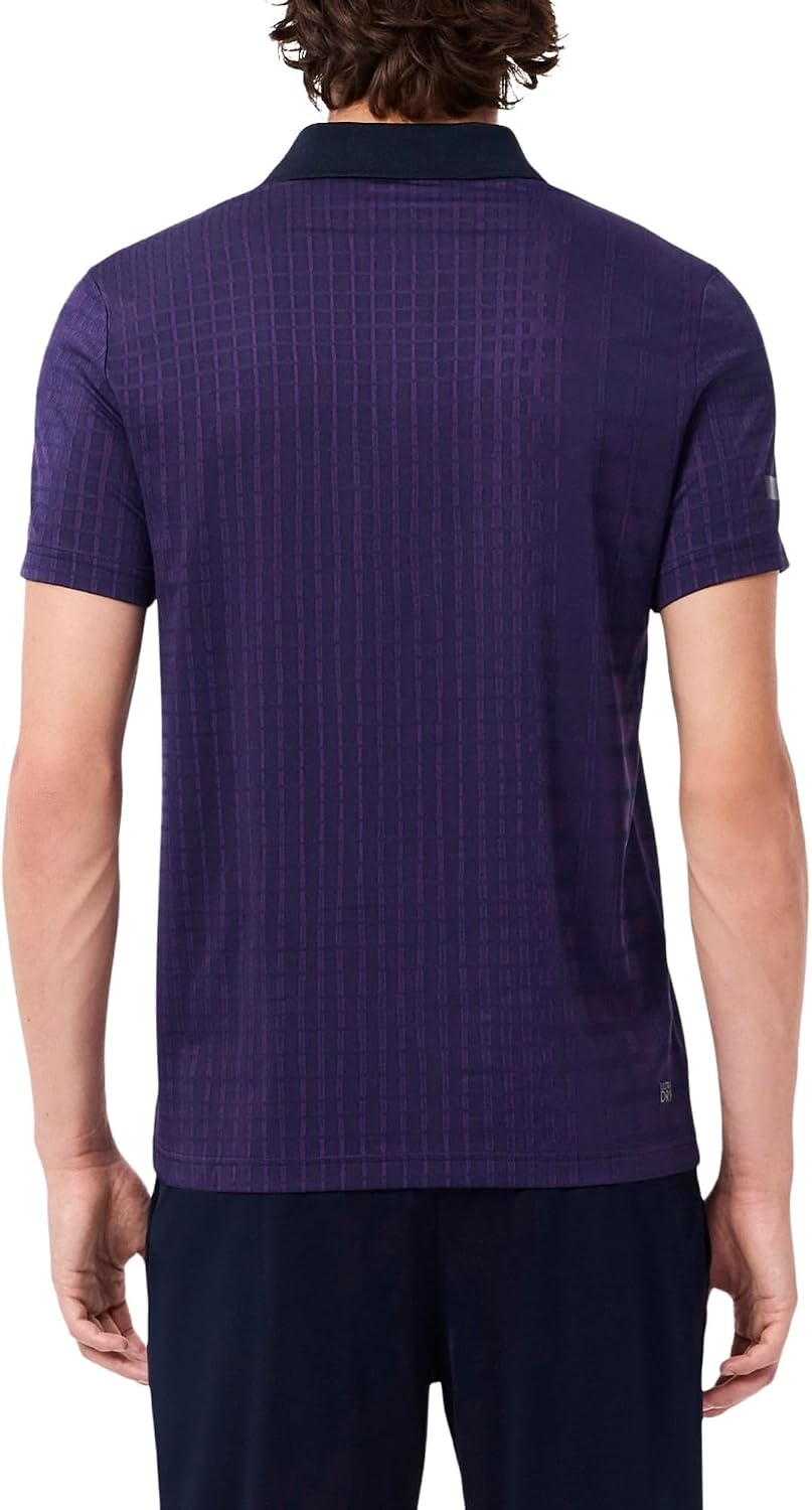 image:imageLacoste Mens Tennis X Daniil Medvedev PoloNavy BlueCossak Purple