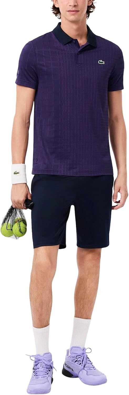 image:imageLacoste Mens Tennis X Daniil Medvedev PoloNavy BlueCossak Purple