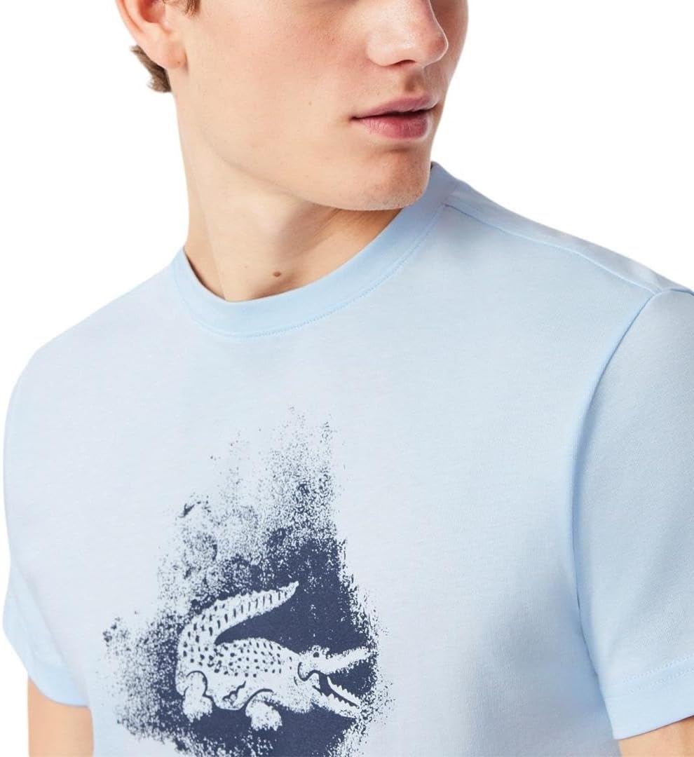 image:imageLacoste Mens Ultra Dry Graphic TShirtBaby Blue