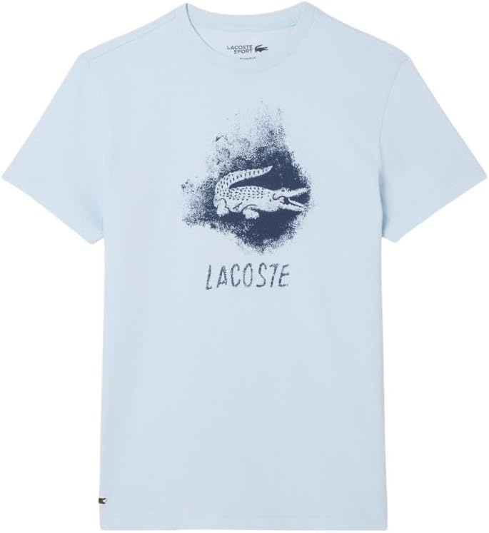 image:imageLacoste Mens Ultra Dry Graphic TShirtBaby Blue