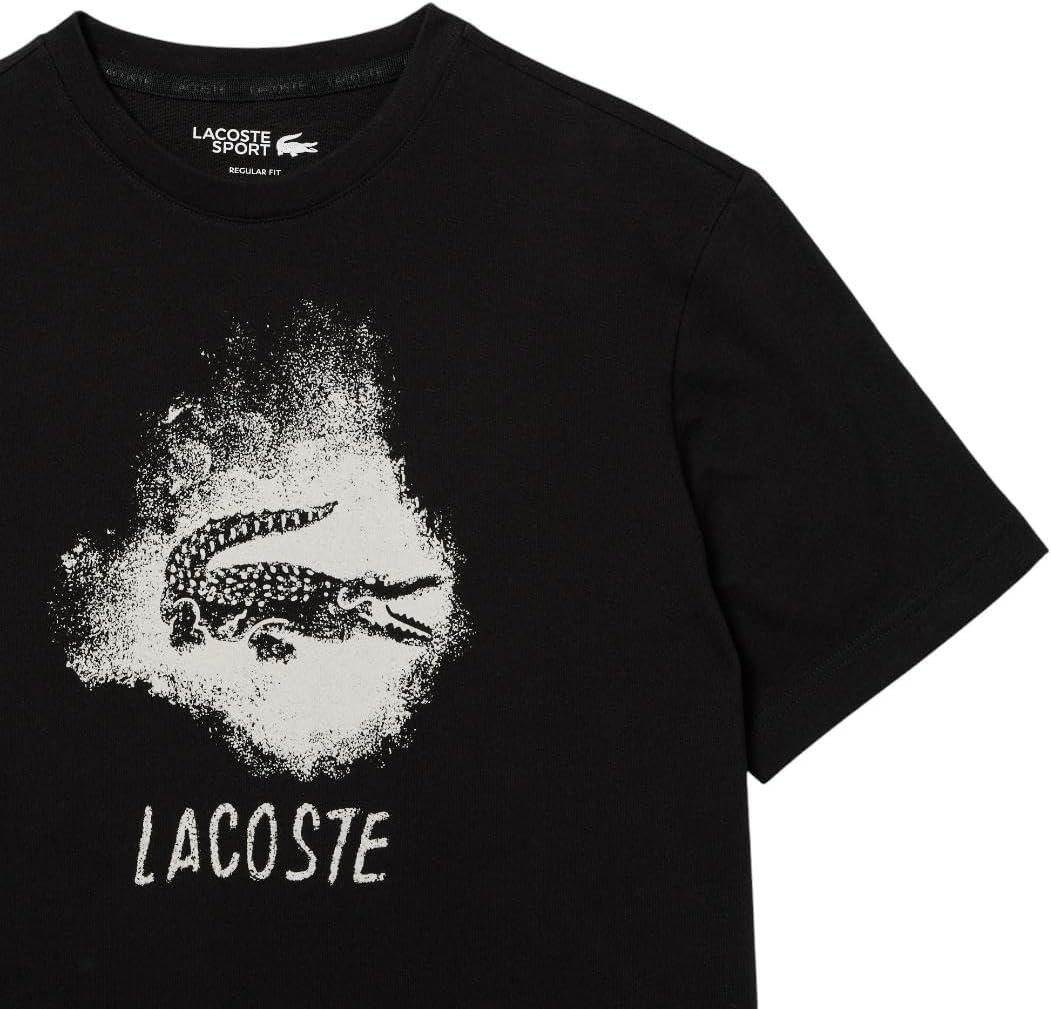 image:imageLacoste Mens Ultra Dry Graphic TShirtBlack