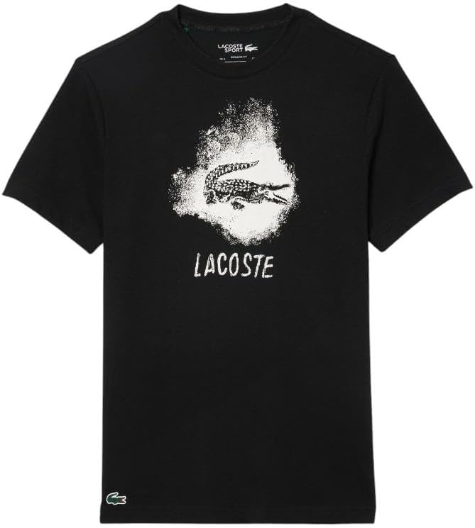 image:imageLacoste Mens Ultra Dry Graphic TShirtBlack