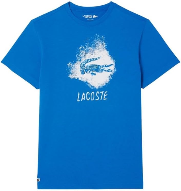 image:imageLacoste Mens Ultra Dry Graphic TShirtGipsy Blue