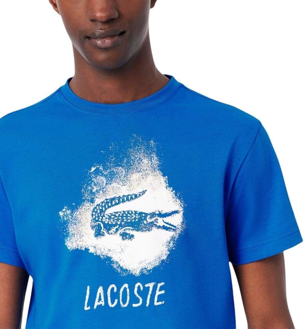 image:imageLacoste Mens Ultra Dry Graphic TShirtGipsy Blue