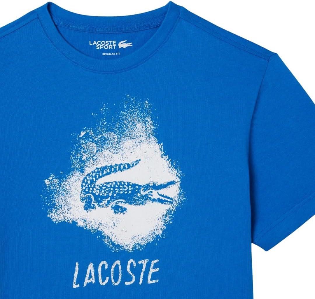 image:imageLacoste Mens Ultra Dry Graphic TShirtGipsy Blue