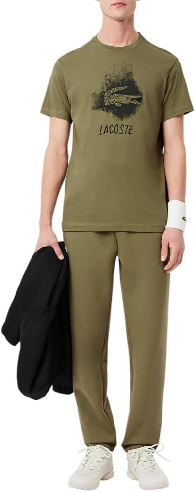 image:imageLacoste Mens Ultra Dry Graphic TShirtKhaki