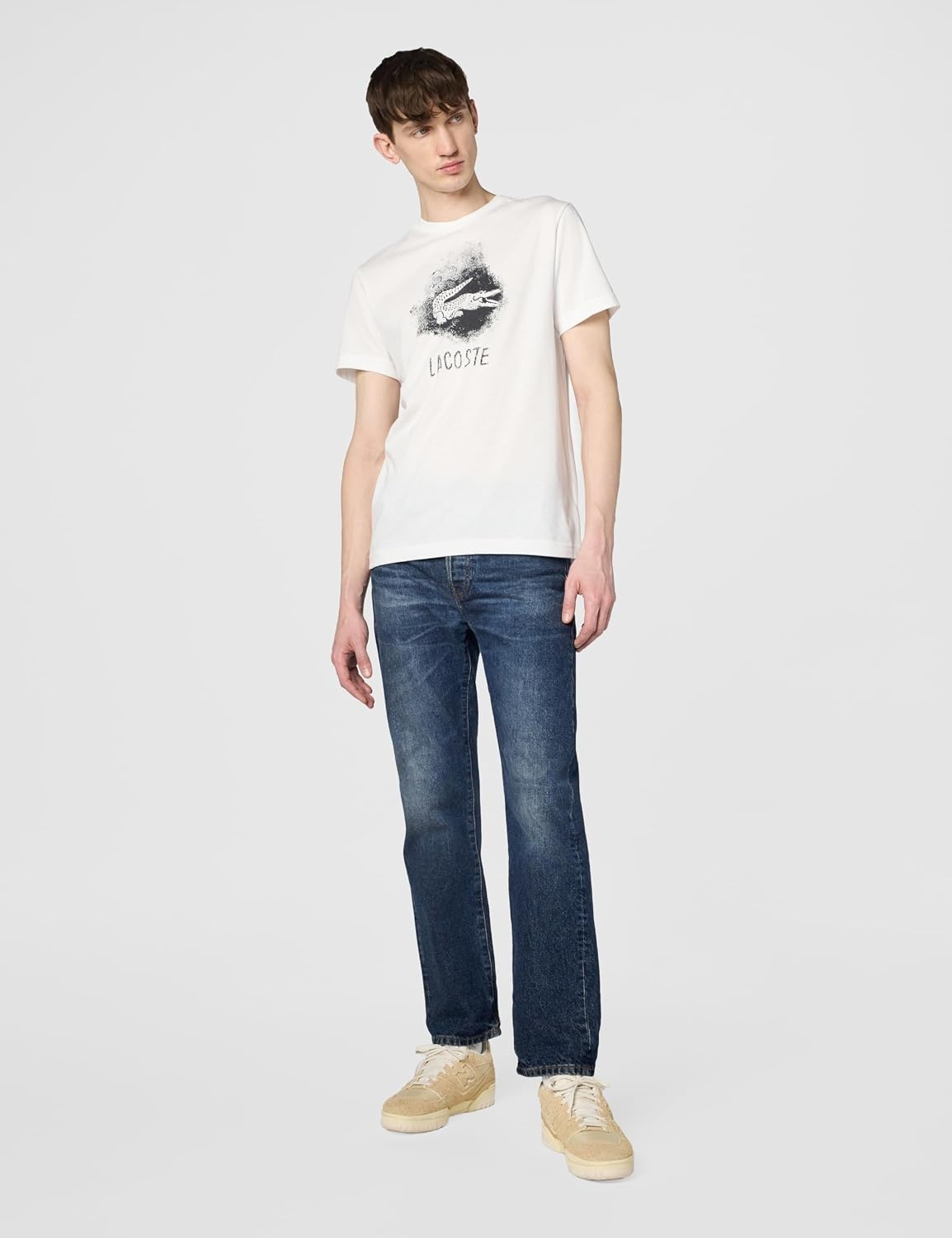 image:imageLacoste Mens Ultra Dry Graphic TShirtWhite