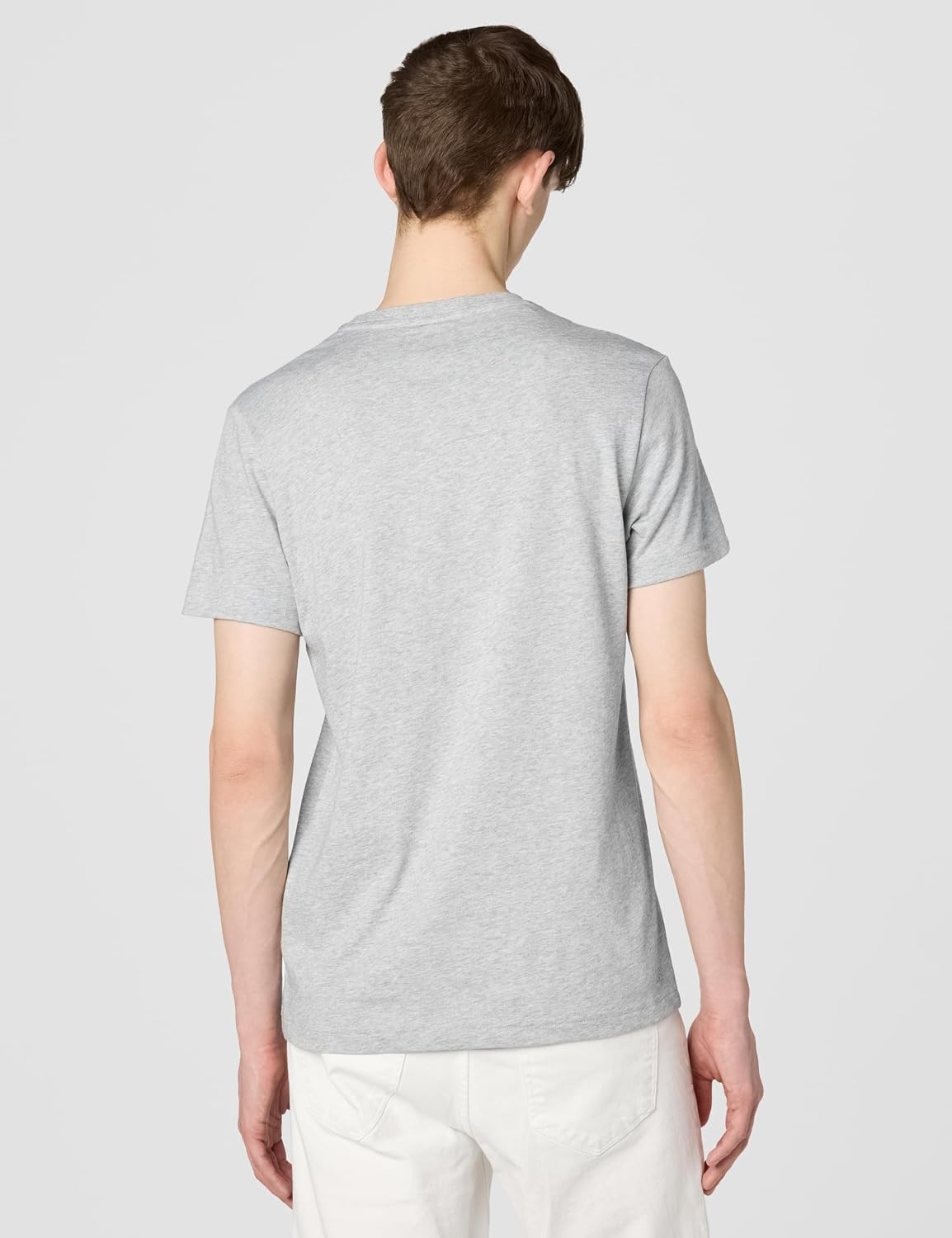 image:imageLacoste Mens Ultra Dry Printed TShirtSilver Chine Lacoste Print