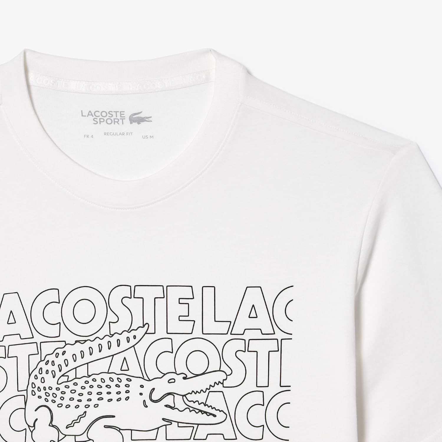 image:imageLacoste Mens Ultra Dry Printed TShirtWhite