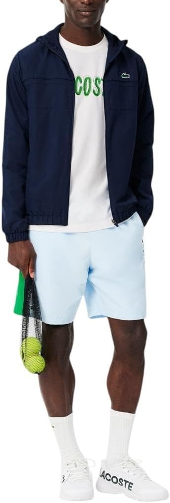 image:imageLacoste Mens Ultra Dry Printed TShirtWhite Lacoste Print