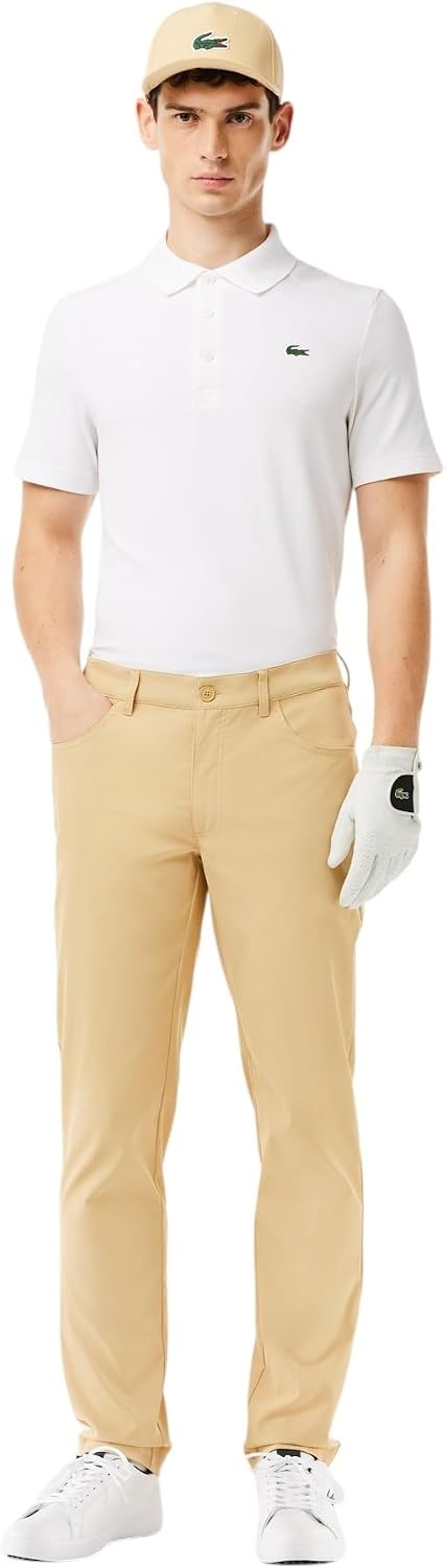 image:imageLacoste Mens Ultra Dry Slim Fit Golf PantsCroissant