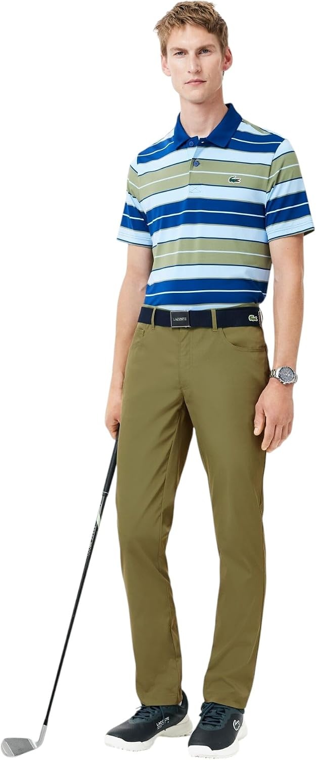 image:imageLacoste Mens Ultra Dry Slim Fit Golf PantsKhaki