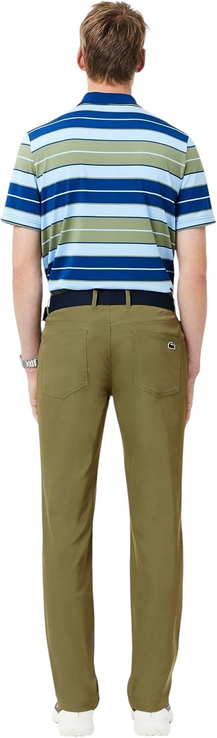 image:imageLacoste Mens Ultra Dry Slim Fit Golf PantsKhaki