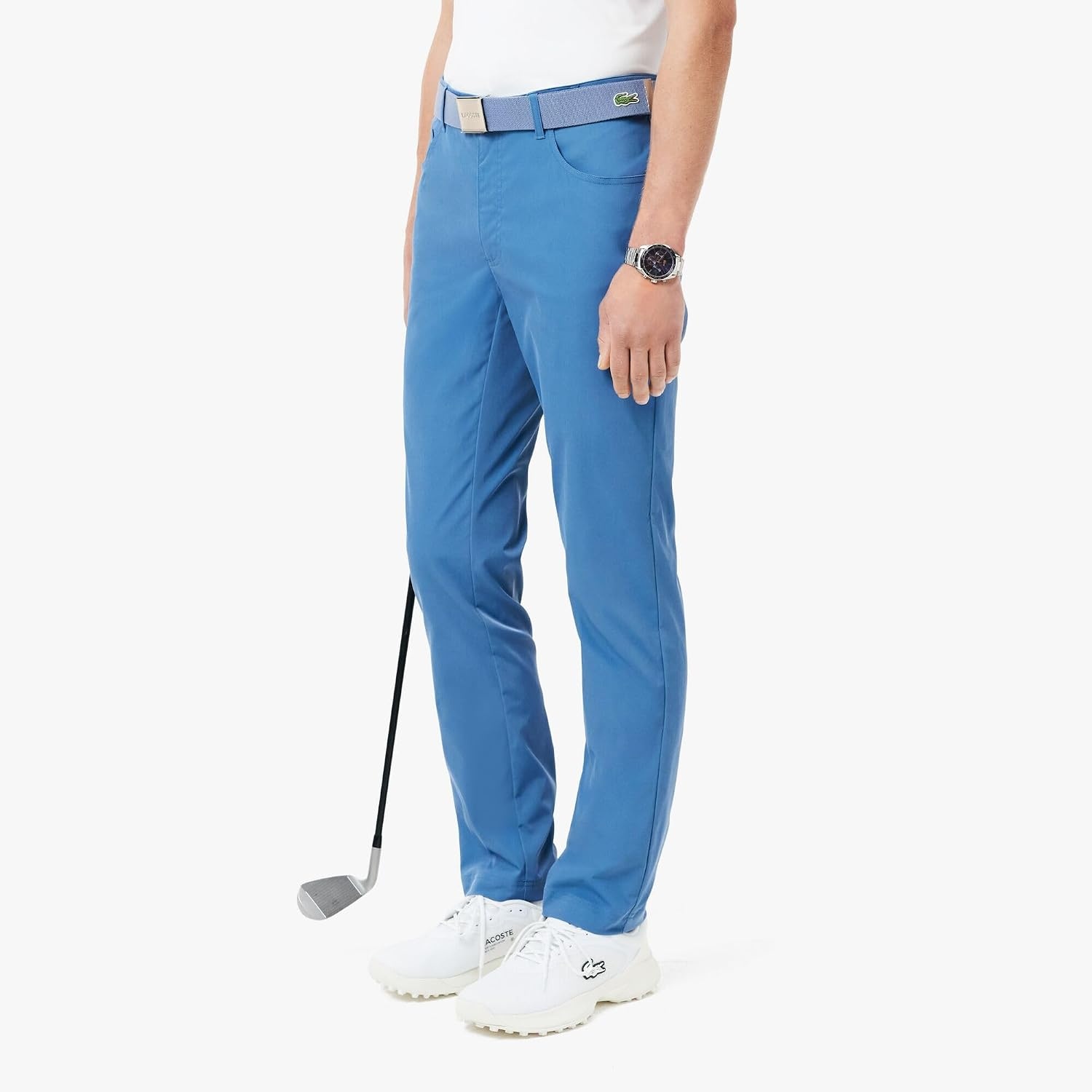 image:imageLacoste Mens Ultra Dry Slim Fit Golf PantsKing Blue