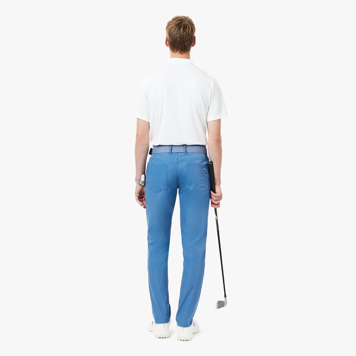 image:imageLacoste Mens Ultra Dry Slim Fit Golf PantsKing Blue