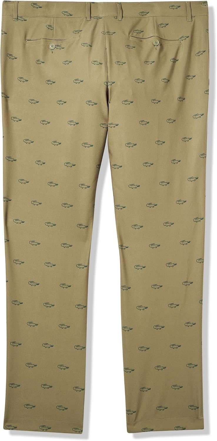image:imageLacoste Mens Ultra Dry Slim Fit Golf PantsOlive