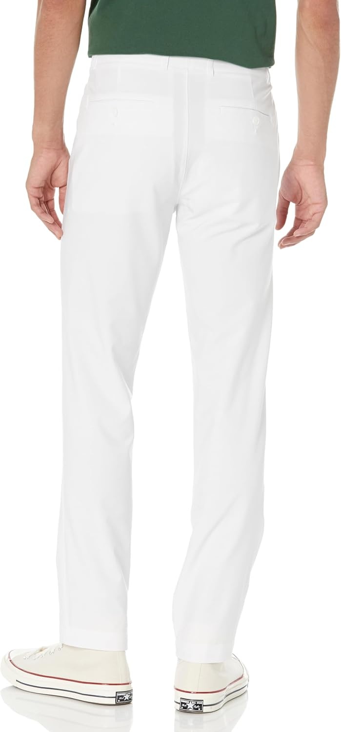 image:imageLacoste Mens Ultra Dry Slim Fit Golf PantsWhite
