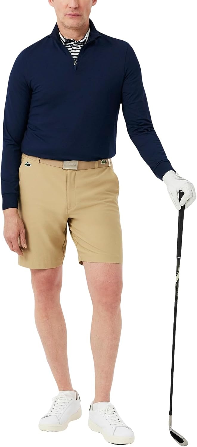 image:imageLacoste Mens Ultra Dry Stretch Golf SweatshirtNavy Blue