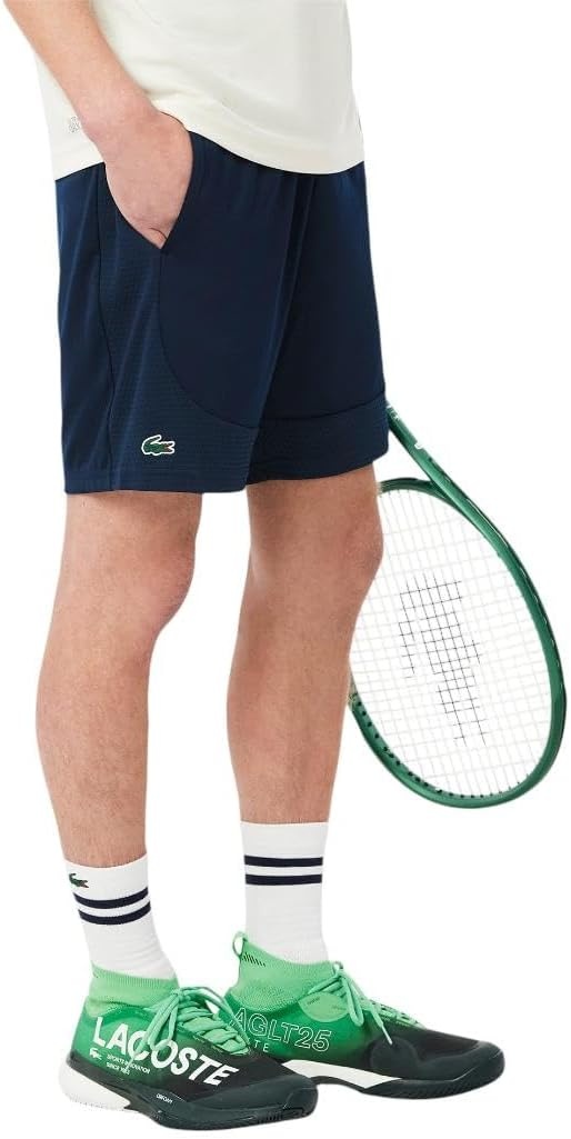 image:imageLacoste Mens Ultra Dry Stretch Tennis ShortsNavy Blue