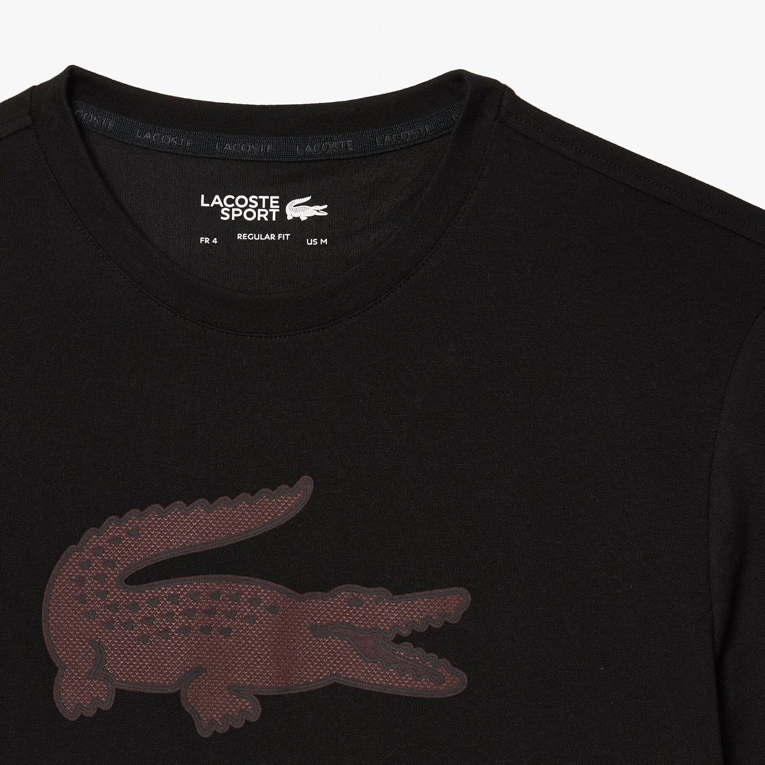image:imageLacoste Mens Ultra Dry XXL Logo Sport TshirtBlackExpresso