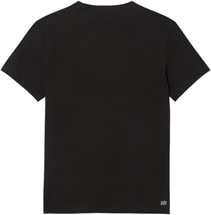 image:imageLacoste Mens Ultra Dry XXL Logo Sport TshirtBlackKhaki