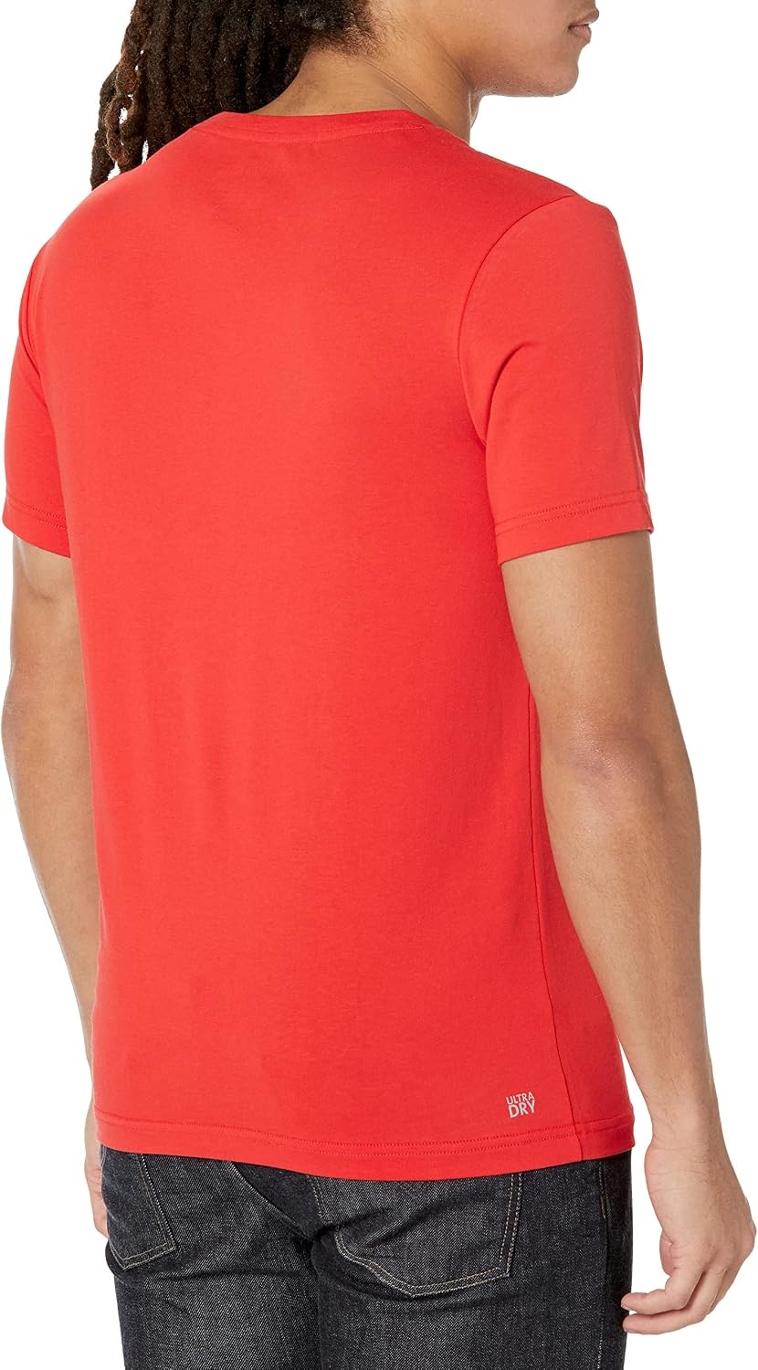 image:imageLacoste Mens Ultra Dry XXL Logo Sport TshirtCorridaFlashy Orange