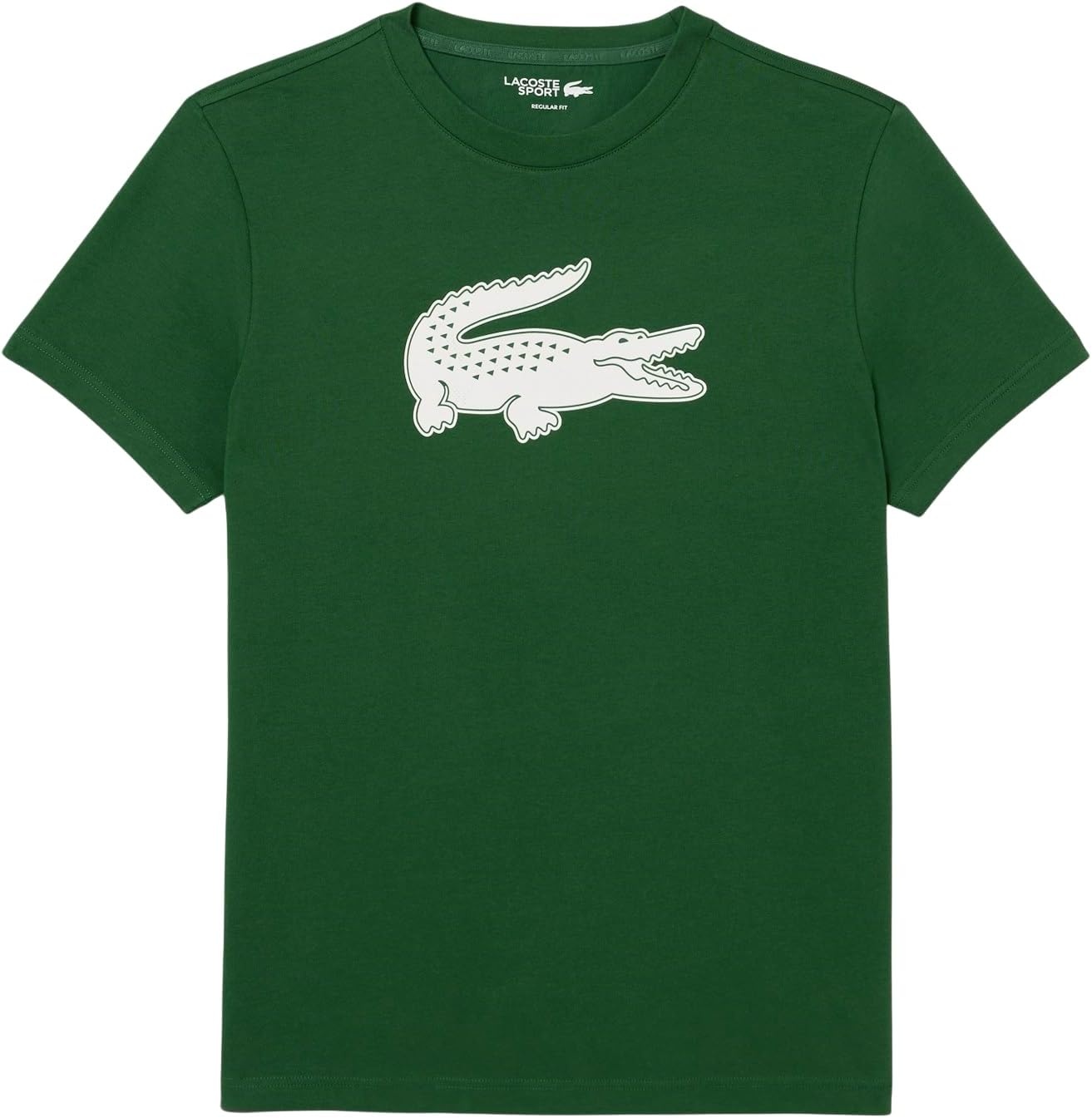 image:imageLacoste Mens Ultra Dry XXL Logo Sport TshirtGreenFlour