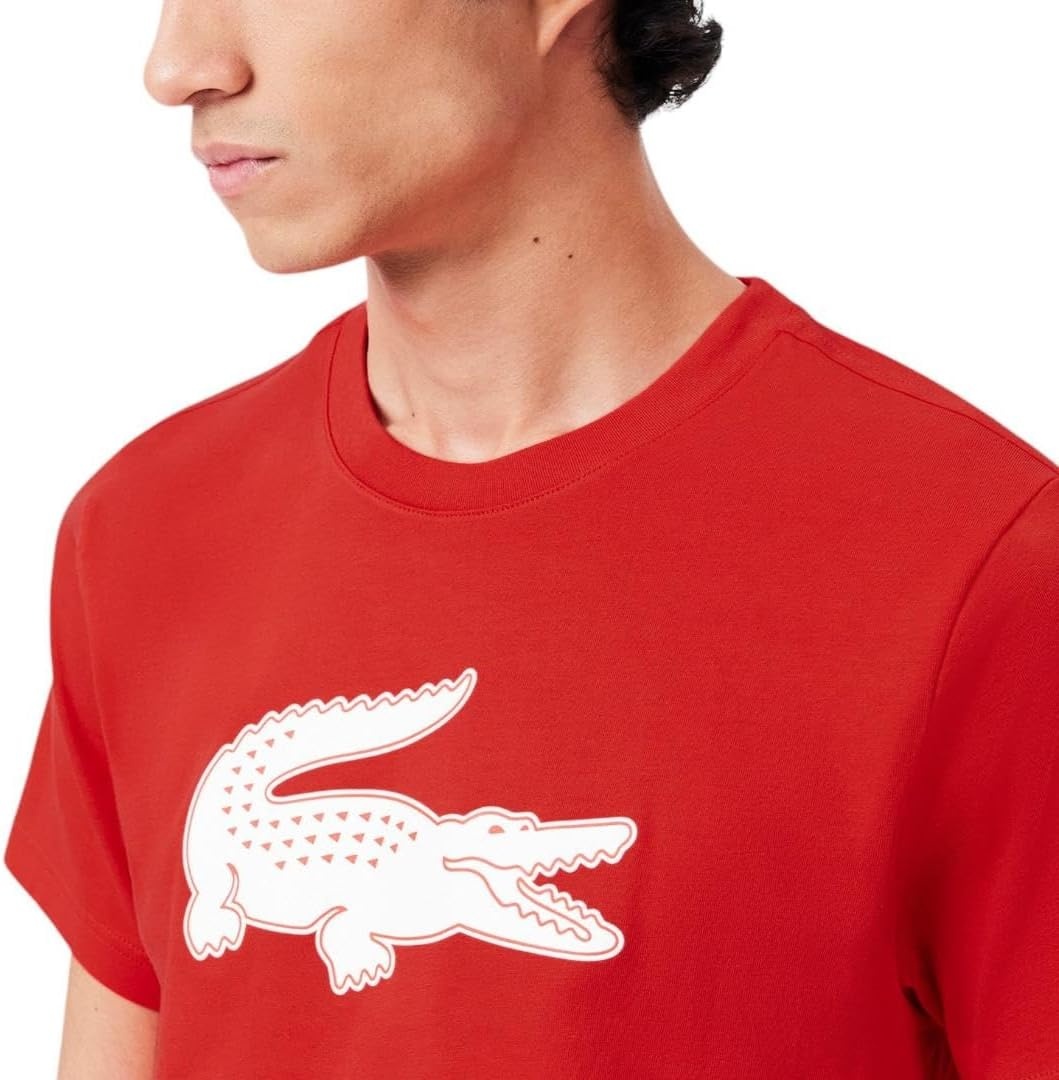 image:imageLacoste Mens Ultra Dry XXL Logo Sport TshirtGrenadineWhite