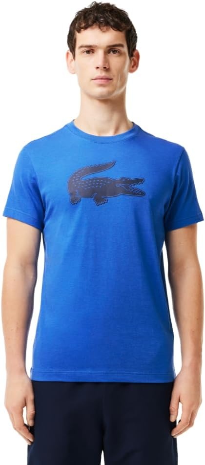 image:imageLacoste Mens Ultra Dry XXL Logo Sport TshirtLadigueNavy Blue