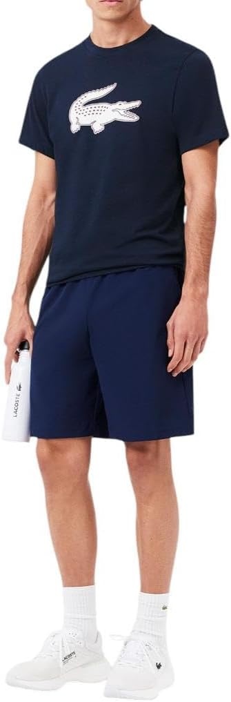 image:imageLacoste Mens Ultra Dry XXL Logo Sport TshirtNavy BlueWhite