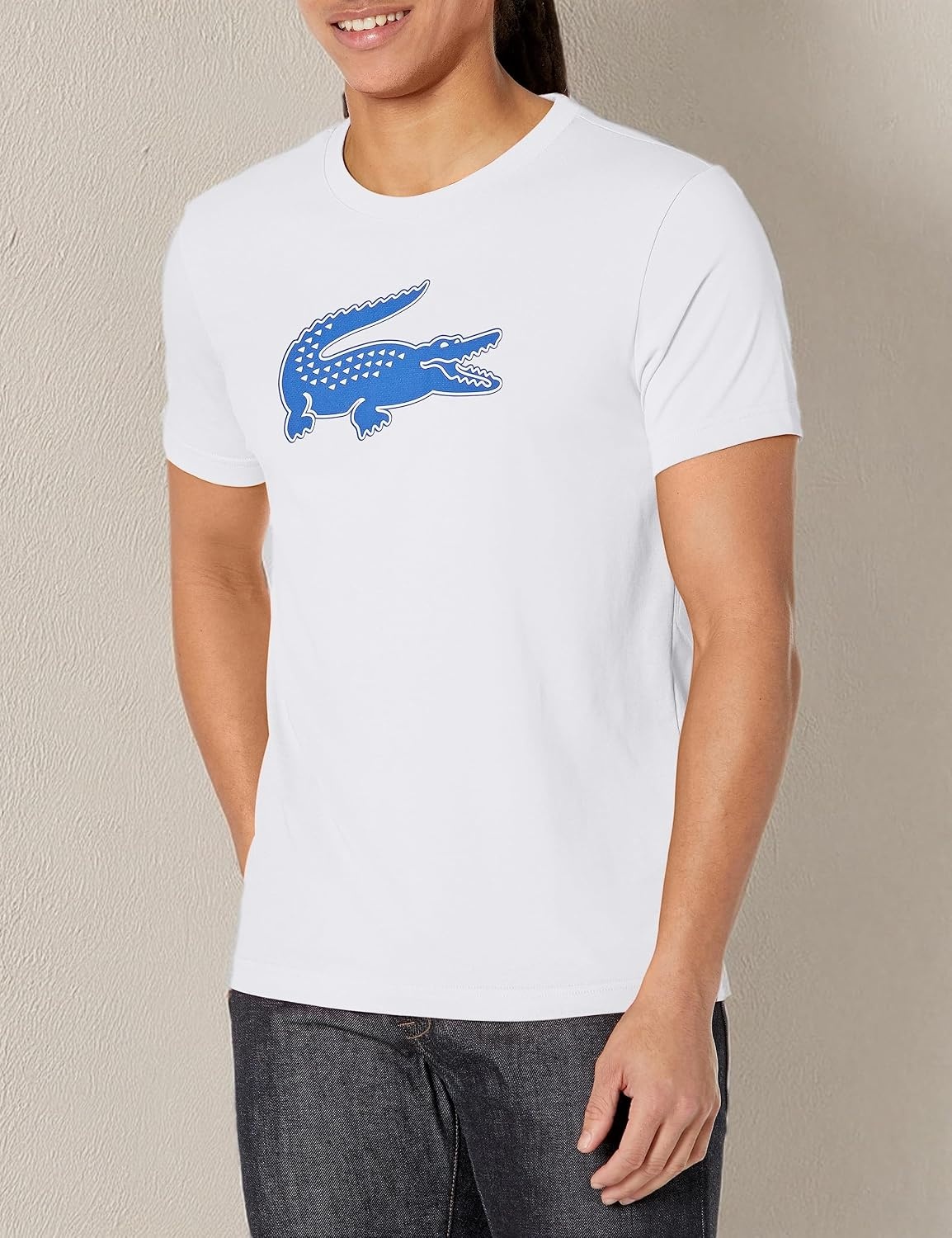 image:imageLacoste Mens Ultra Dry XXL Logo Sport TshirtWhiteKingdom