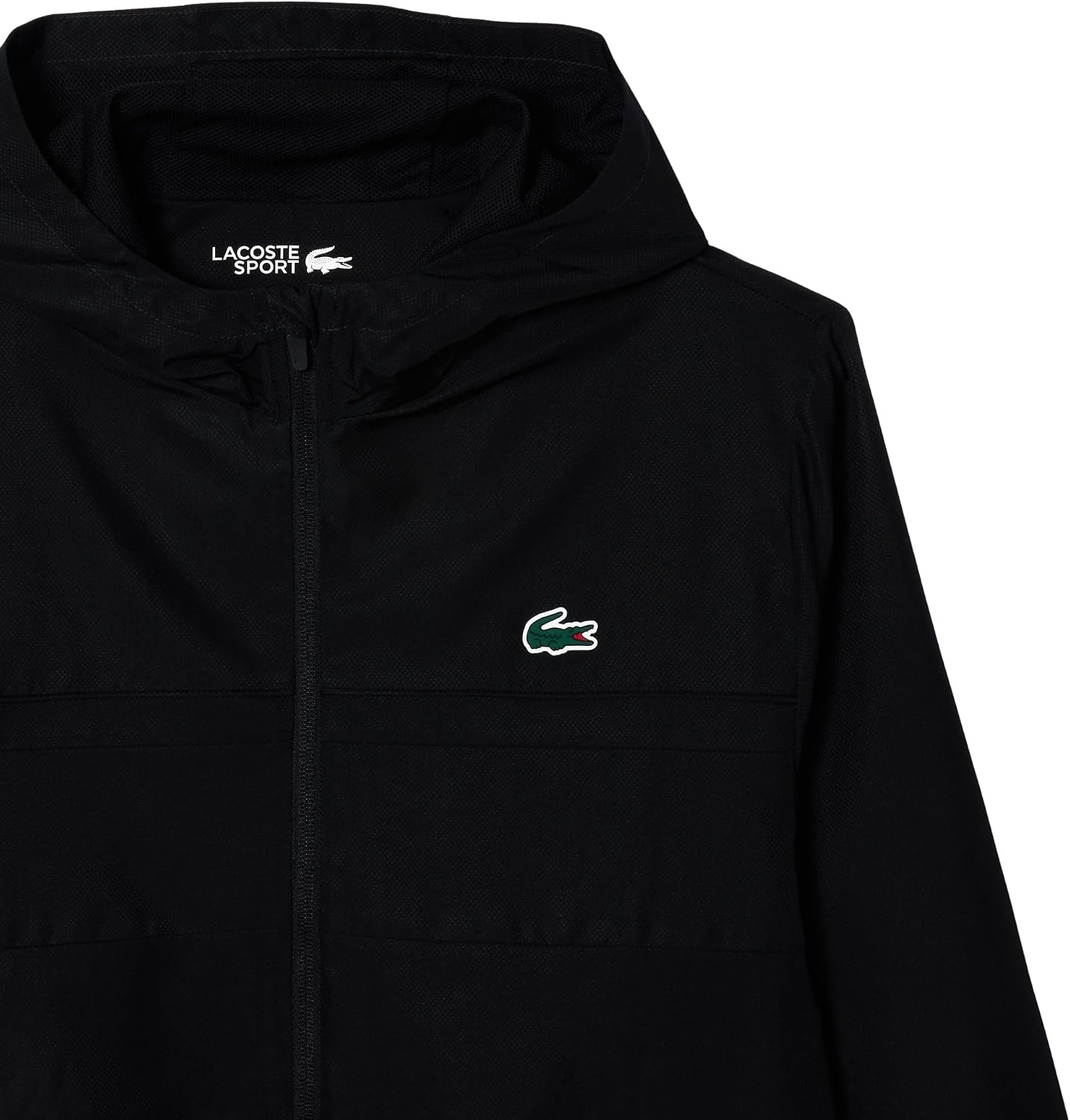 image:imageLacoste Mens WaterRepellent Sport Track JacketBlackBlackBlack